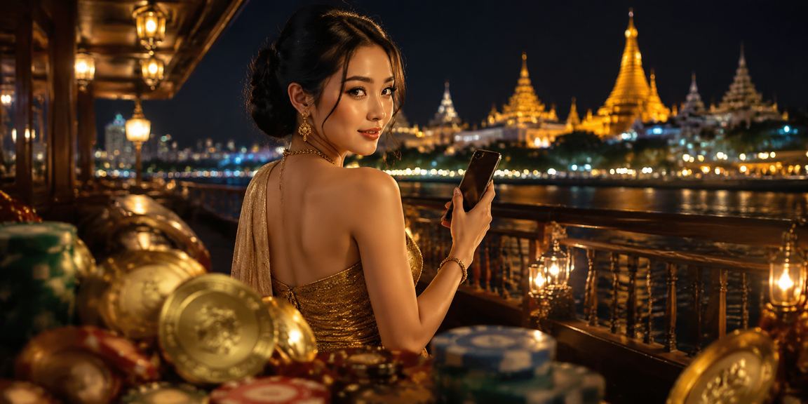 ပဲခူးမြို့တွင် ဖုန်းဖြင့် ကာစီနိုကစားနေငယ်သောပုံ
